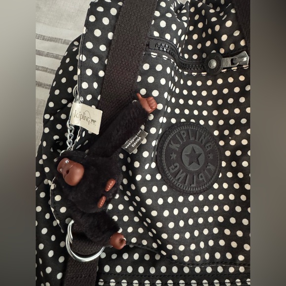 Kipling Dotted Black Backpack - Picture 7 of 8